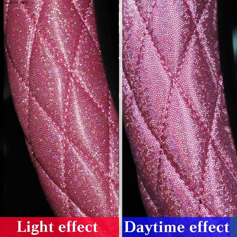 Cusătură diamant Capac volan mașină Suv Sparkling Protector volan Vehicul Decor auto Accesorii pentru stil auto