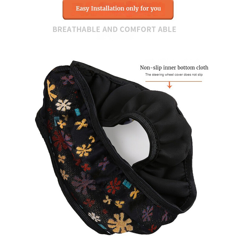 Elasztikus, rugalmas kormánykerékborítás belső gyűrű nélkül, 14,5-15 hüvelykes kormánykerekekhez illeszkedik, légáteresztő vászon, szagtalan, könnyen hordozható