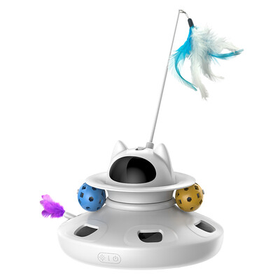 4 viename išmanieji erzinantys kačių žaislai Automatinis plunksnų ir linksmų kamuoliukų rinkinys katėms Šunų lazeriniai elektroniniai interaktyvūs naminių gyvūnėlių žaislų priedai