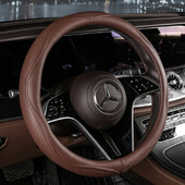 Motopets Husa de protectie pentru volan din piele anti-alunecare pentru masina Husa de protectie universala pentru volan de masina Stil moda 38cm Tip OD