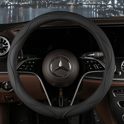 Motopets Husa de protectie pentru volan din piele anti-alunecare pentru masina Husa de protectie universala pentru volan de masina Stil moda 38cm Tip OD