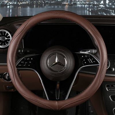 Motopets Husa de protectie pentru volan din piele anti-alunecare pentru masina Husa de protectie universala pentru volan de masina Stil moda 38cm Tip OD