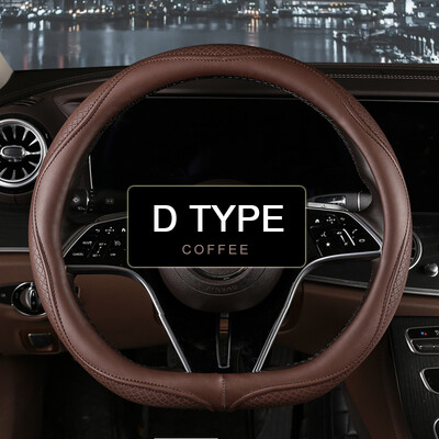 Motopets Husa de protectie pentru volan din piele anti-alunecare pentru masina Husa de protectie universala pentru volan de masina Stil moda 38cm Tip OD