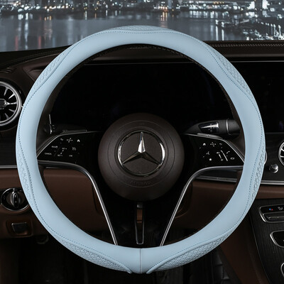 Motopets Husa de protectie pentru volan din piele anti-alunecare pentru masina Husa de protectie universala pentru volan de masina Stil moda 38cm Tip OD
