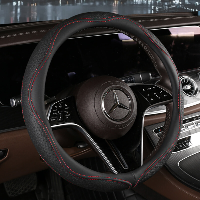 Motopets Husa de protectie pentru volan din piele anti-alunecare pentru masina Husa de protectie universala pentru volan de masina Stil moda 38cm Tip OD