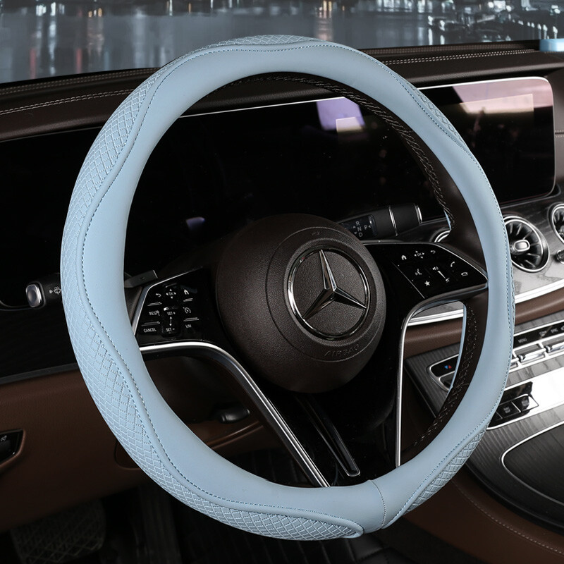 Motopets Husa de protectie pentru volan din piele anti-alunecare pentru masina Husa de protectie universala pentru volan de masina Stil moda 38cm Tip OD