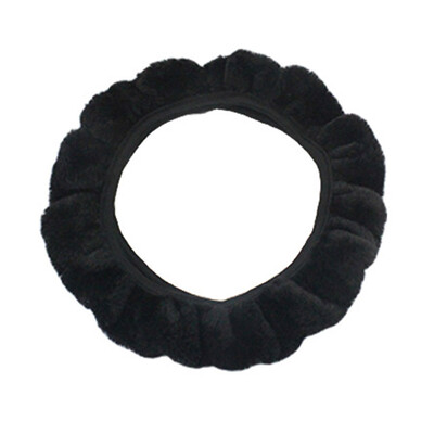 Husa volanului auto din pluș moale, universal, 35-40 cm, iarnă, caldă, husă volanului auto, pluș moale pentru accesorii de interior auto