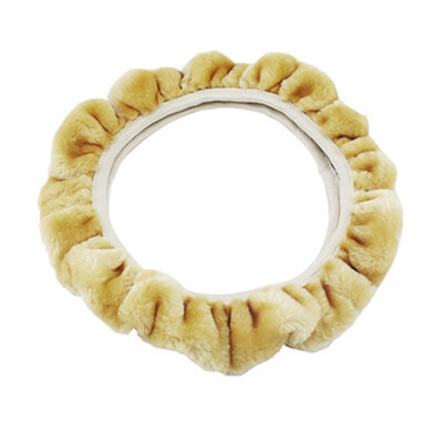 Husa volanului auto din pluș moale, universal, 35-40 cm, iarnă, caldă, husă volanului auto, pluș moale pentru accesorii de interior auto