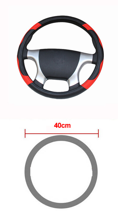 Kravas automašīnu autobusu automašīnu stūres rata pārsega diametrs 36 38 40 42 45 47 50 CM 7 izmēri, ko izvēlēties oglekļa šķiedras melns sarkans dinamisks