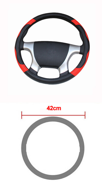 Kravas automašīnu autobusu automašīnu stūres rata pārsega diametrs 36 38 40 42 45 47 50 CM 7 izmēri, ko izvēlēties oglekļa šķiedras melns sarkans dinamisks