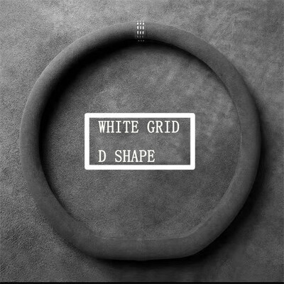 Zomšinis dangtelis visiems sezonams auto vairo dangtelis Itin plonas neslystantis D formos apvalus kvėpuojantis automobilio vairo apsaugas