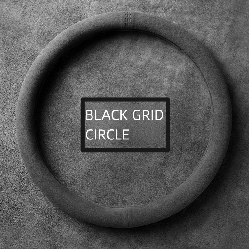 Zomšinis dangtelis visiems sezonams auto vairo dangtelis Itin plonas neslystantis D formos apvalus kvėpuojantis automobilio vairo apsaugas