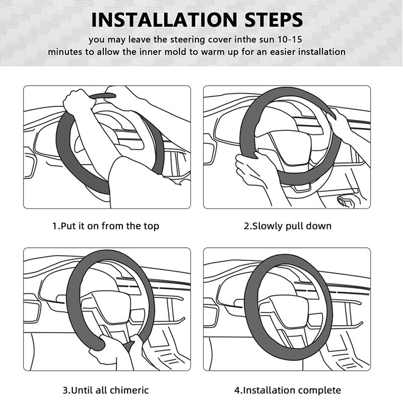 Husa volan auto 14-15 inchi universal sport din piele cu aderență tapițată universală respirabil camion SUV Jeep