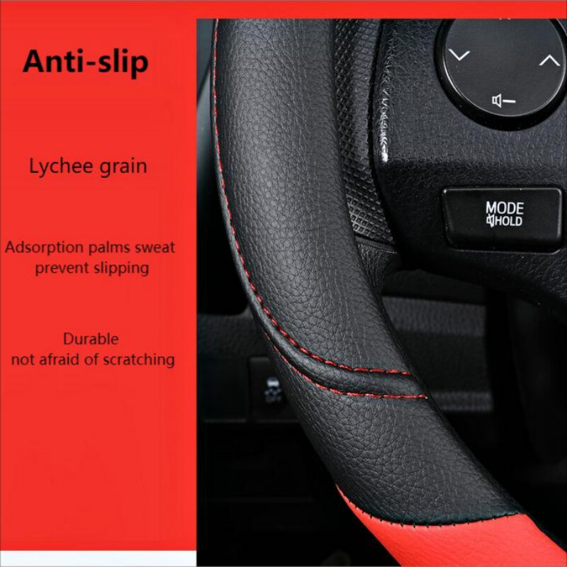 Naujas PU odos sujungimo odinis neslystantis „Four Seasons“ universalus vairo dangtelis