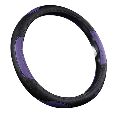 Motocovers Husa de protectie pentru volan din piele antiderapante pentru masina Husa universala pentru volan de masina Stil Fashion 38cm 02