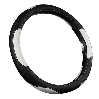 Motocovers Husa de protectie pentru volan din piele antiderapante pentru masina Husa universala pentru volan de masina Stil Fashion 38cm 02