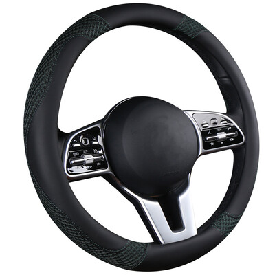 Motocovers Husa de protectie pentru volan din piele antiderapante pentru masina Husa universala pentru volan de masina Stil Fashion 38cm 02