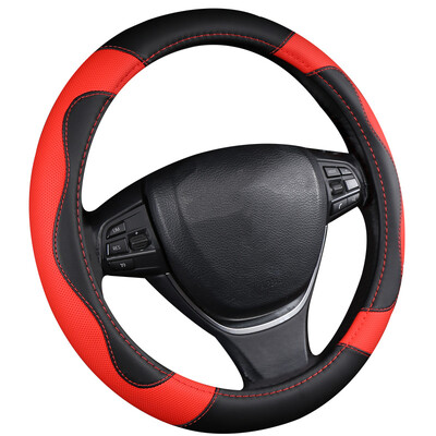 Motocovers Husa de protectie pentru volan din piele antiderapante pentru masina Husa universala pentru volan de masina Stil Fashion 38cm 02