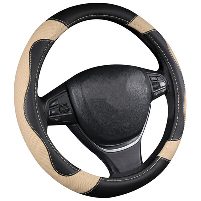 Motocovers Husa de protectie pentru volan din piele antiderapante pentru masina Husa universala pentru volan de masina Stil Fashion 38cm 02