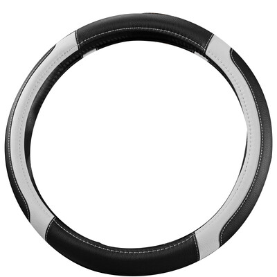Motocovers Husa de protectie pentru volan din piele antiderapante pentru masina Husa universala pentru volan de masina Stil Fashion 38cm 02