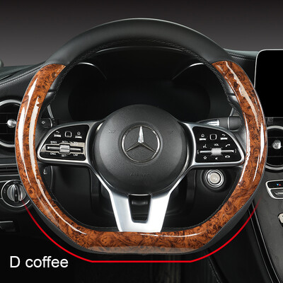 Motocovers Auto pretslīdes ādas stūres pārsegs Universāls auto stūres rata aizsargapvalks Fashion Style 38cm Tips OD