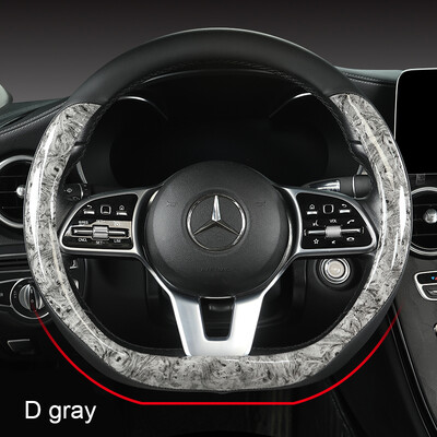 Motocovers Auto pretslīdes ādas stūres pārsegs Universāls auto stūres rata aizsargapvalks Fashion Style 38cm Tips OD