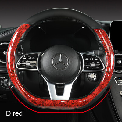 Motocovers Auto pretslīdes ādas stūres pārsegs Universāls auto stūres rata aizsargapvalks Fashion Style 38cm Tips OD