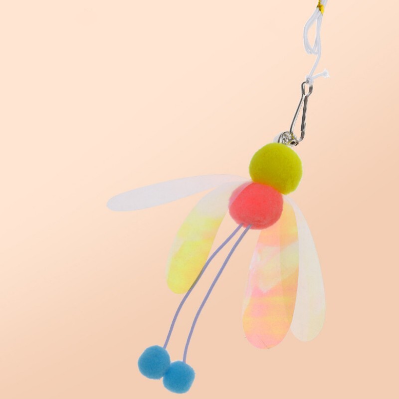 Jucărie pentru pisici Baston pentru pisici Jucării pentru pisici Interactive rezistente la mușcături Jucării pentru pisici Jucării cu fluturi pentru pisici care tachinează Basturi pentru animale de companie Produse pentru animale de companie