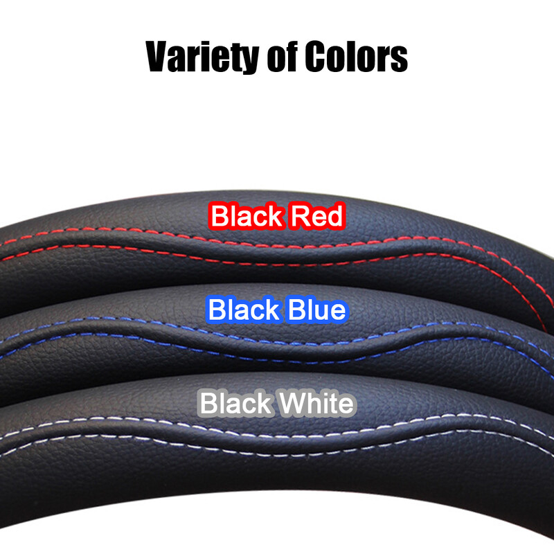 Capac Volan Auto Protector din piele PU Gofrare decorativă Moda Antiderapant Accesorii auto universale Interior