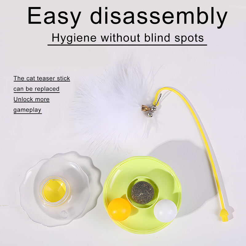 Pohár macskajáték Kivehető bottoll karcoló labda harapásgátló lemezjátszó interaktív játék Érdekes kisállatkellékek