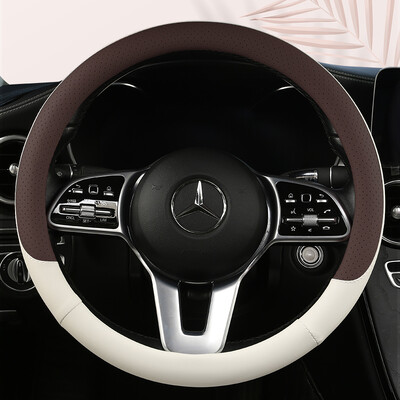 Motopets Automobilių neslystantis odinis vairo dangtelis Universalus automobilio vairas apsauginis dangtelis Fashion Style 38cm Tipas OD