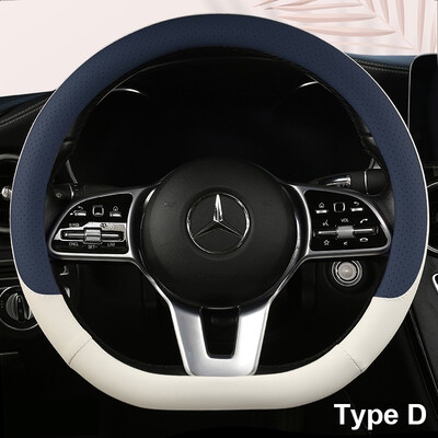 Motopets Automobilių neslystantis odinis vairo dangtelis Universalus automobilio vairas apsauginis dangtelis Fashion Style 38cm Tipas OD