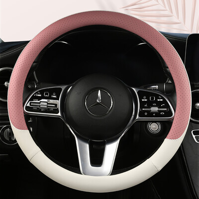 Motopets Automobilių neslystantis odinis vairo dangtelis Universalus automobilio vairas apsauginis dangtelis Fashion Style 38cm Tipas OD