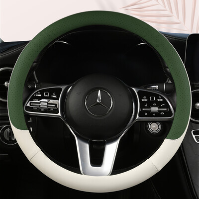 Motopets Automobilių neslystantis odinis vairo dangtelis Universalus automobilio vairas apsauginis dangtelis Fashion Style 38cm Tipas OD