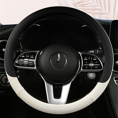 Motopets Automobilių neslystantis odinis vairo dangtelis Universalus automobilio vairas apsauginis dangtelis Fashion Style 38cm Tipas OD