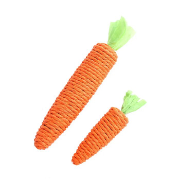 Cat Toy Carrot Sound Προϊόντα κατοικίδιων ζώων Ανθεκτικό στο δάγκωμα Χαρτί με σχοινί ξύστρα καθαρά δόντια Διαδραστικό Play Carrot Chew Toy για γάτες