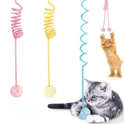 Igračka za kućne ljubimce Funny Interactive Cat Stick Opruga Uže Lopta Plišana igračka Play Training Cats Supplies aksesoari za kotív