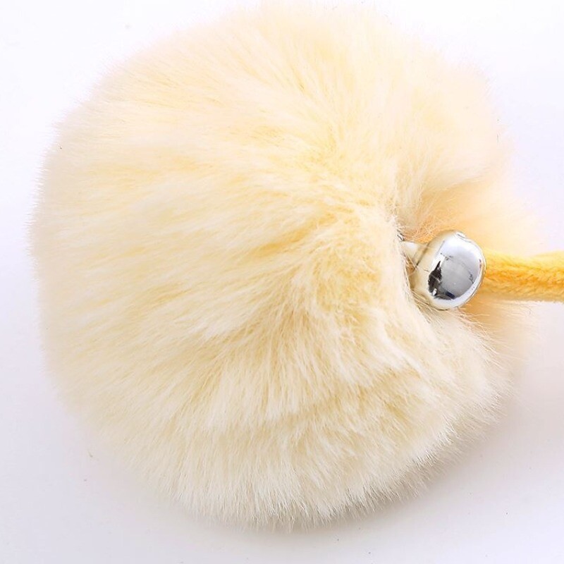 Jucărie pentru animale de companie Amuzant interactiv Băț de pisică Spring Funie Minge Jucărie de plus Jucărie pentru antrenament pentru pisici аксесуари для котів