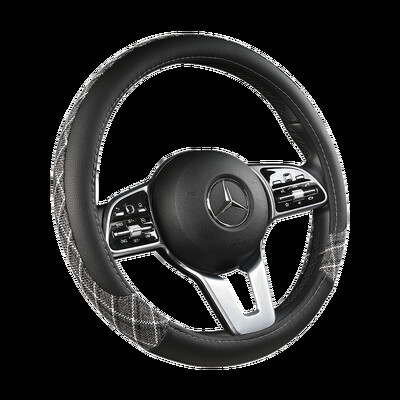 Husă pentru volan din piele anti-alunecare pentru mașină Husă de protecție universală pentru volan pentru mașină Stil la modă 38 cm Tip OD roșu