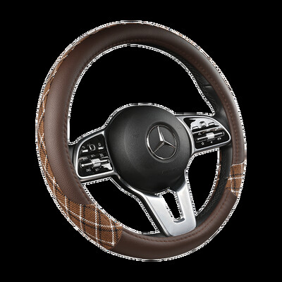 Husă pentru volan din piele anti-alunecare pentru mașină Husă de protecție universală pentru volan pentru mașină Stil la modă 38 cm Tip OD roșu