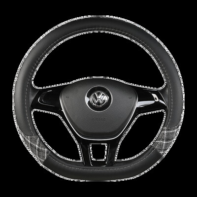 Husă pentru volan din piele anti-alunecare pentru mașină Husă de protecție universală pentru volan pentru mașină Stil la modă 38 cm Tip OD roșu