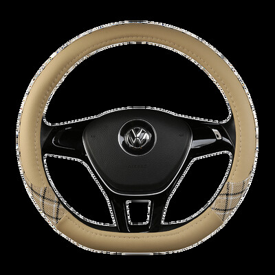 Husă pentru volan din piele anti-alunecare pentru mașină Husă de protecție universală pentru volan pentru mașină Stil la modă 38 cm Tip OD roșu