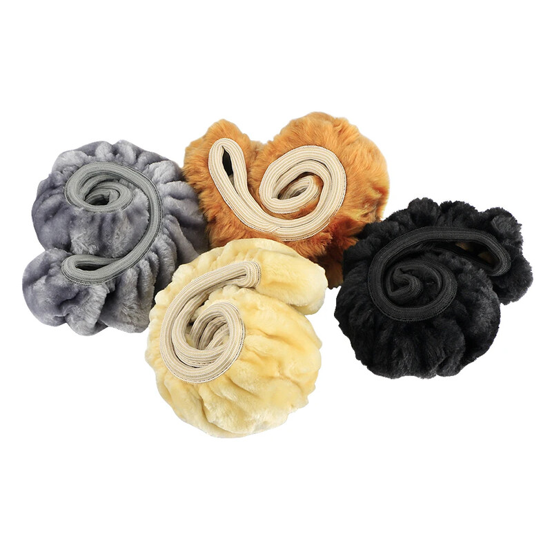 Husa volanului mașinii din blană scurtă, moale, de 38 cm, de înaltă densitate, caldă de pluș, iarnă, accesorii pentru acoperirea volanului