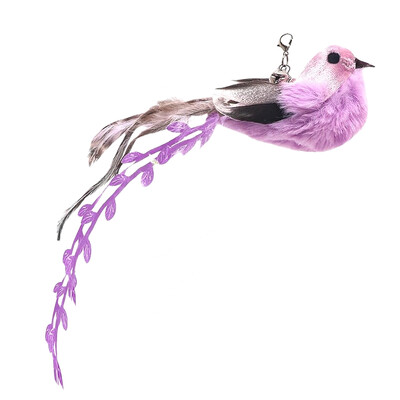 1 bucă reîncărcare jucărie cu pene de pisică Atașamente pentru baghetă de pisică Pene Reumplere pentru jucărie pentru pisică, înlocuitor pentru baghetă de pisică, pasăre cu pene pentru jucărie pentru pisici