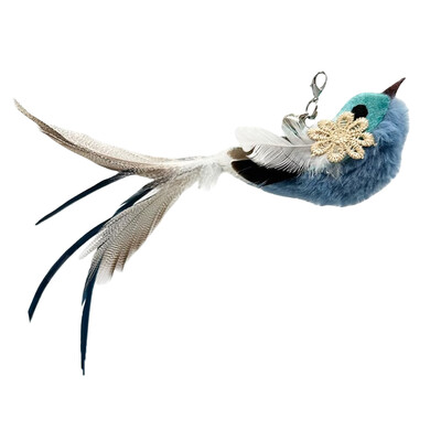 1 bucă reîncărcare jucărie cu pene de pisică Atașamente pentru baghetă de pisică Pene Reumplere pentru jucărie pentru pisică, înlocuitor pentru baghetă de pisică, pasăre cu pene pentru jucărie pentru pisici