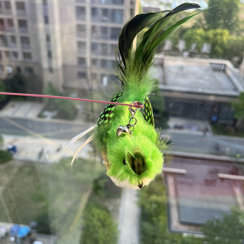 1 bucă reîncărcare jucărie cu pene de pisică Atașamente pentru baghetă de pisică Pene Reumplere pentru jucărie pentru pisică, înlocuitor pentru baghetă de pisică, pasăre cu pene pentru jucărie pentru pisici