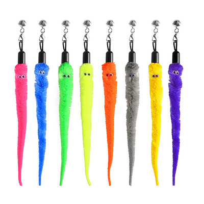 10 bucăți de jucării de schimb cu pene de pisică, rezerve cu pene naturale pentru jucării de interior pentru pisici, pisicuță care se distrează jucându-se cu pene