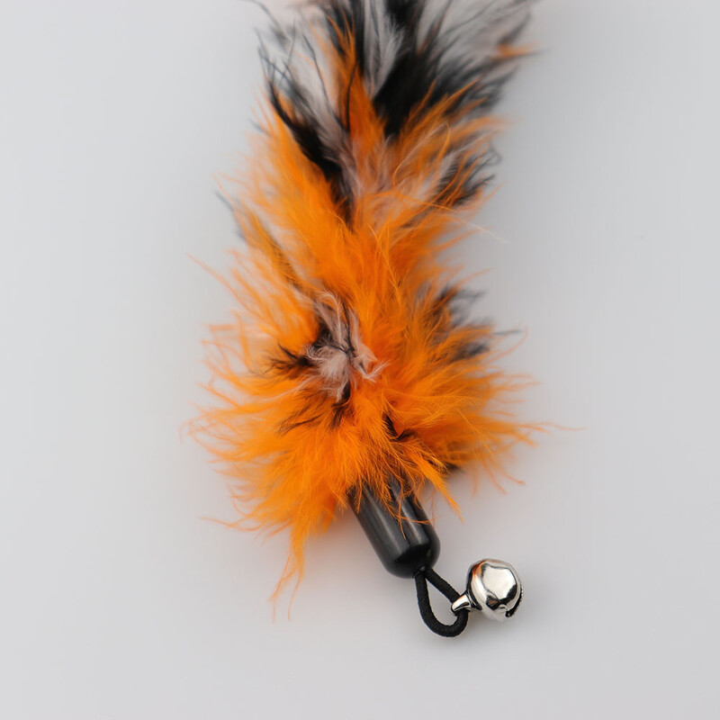 10 bucăți de jucării de schimb cu pene de pisică, rezerve cu pene naturale pentru jucării de interior pentru pisici, pisicuță care se distrează jucându-se cu pene