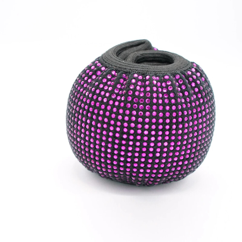 Bling automašīnas stūres rata pārsegs ar kristāla dimanta dzirkstošo automobiļu rhinestones stūres rata aizsargu transportlīdzekļa automašīnu apdare