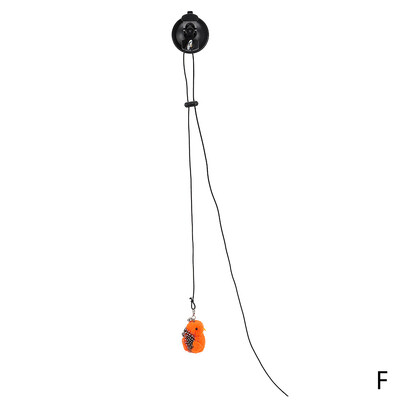 Baghetă de pisică cu pasăre/pene fără mâini cu ventuză puternică Jucării interactive pentru pisici, pisicuțe, vânătoare, exerciții, produse pentru animale de companie